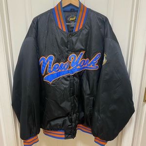 Vintage New York Match One Baseball League Men Jacket XXL